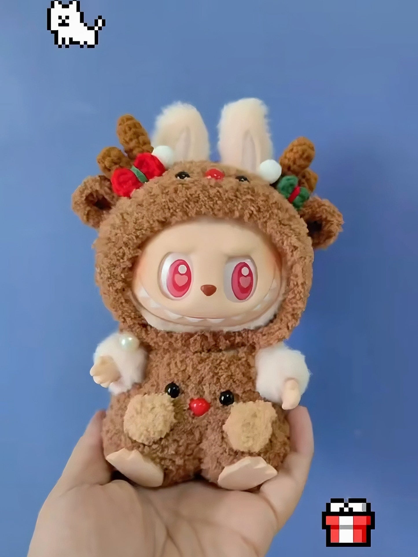 Labubu | Christmas Reindeer | Doll Clothes