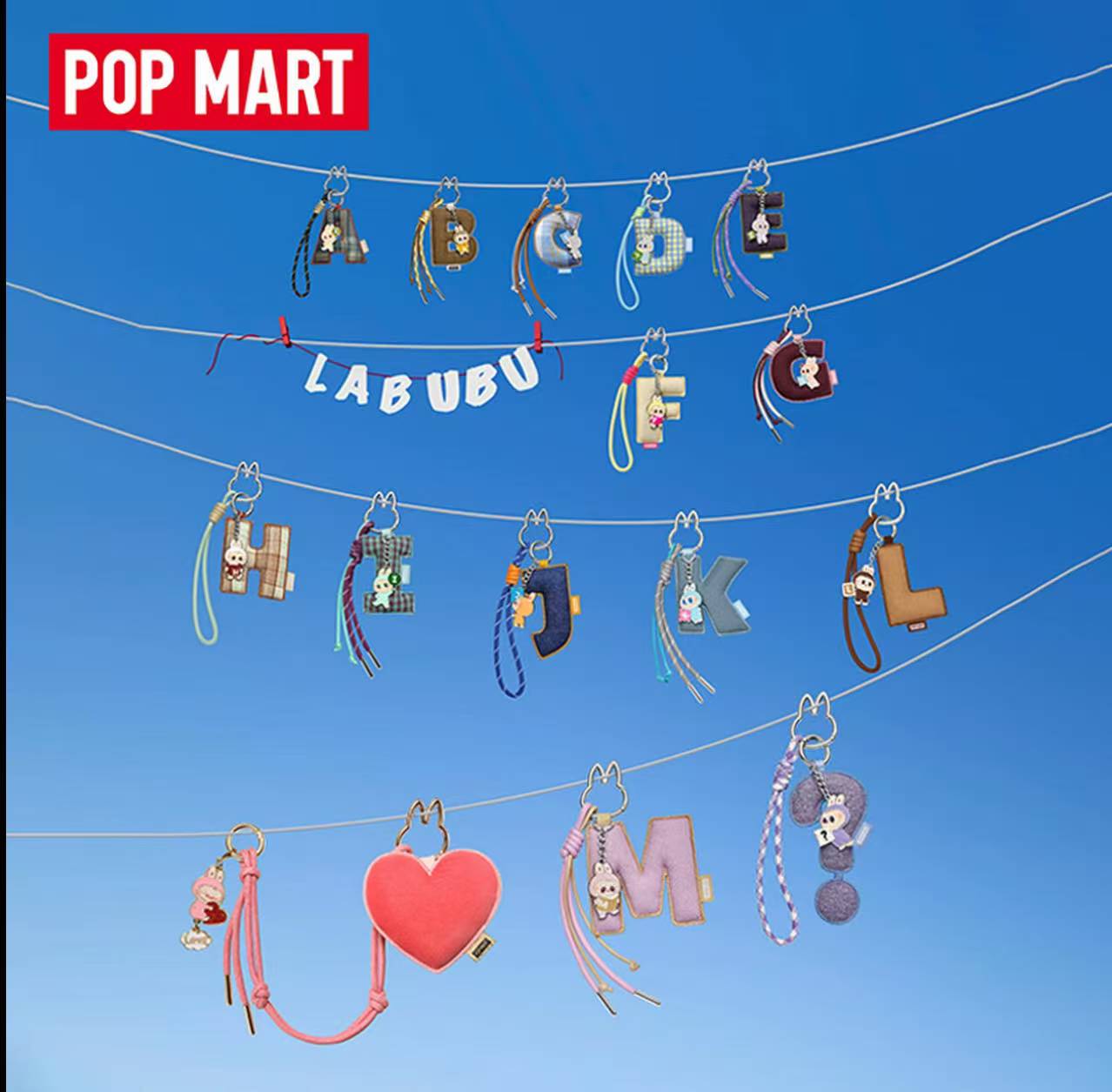 The Monsters Pin For Love Alphabet Pendant(A-M)